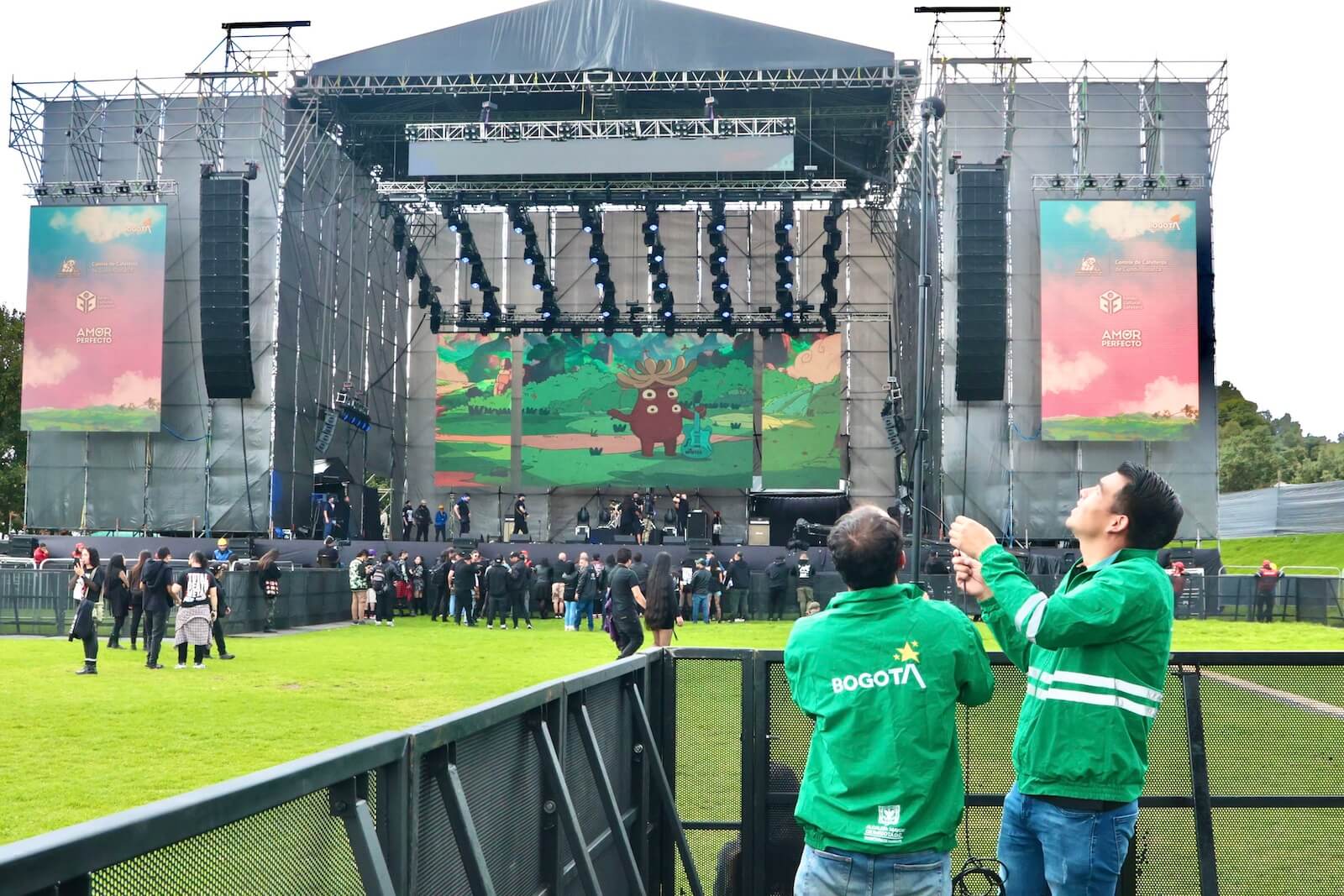 Acciones de control sobre consolas de artistas Rock al Parque 2025